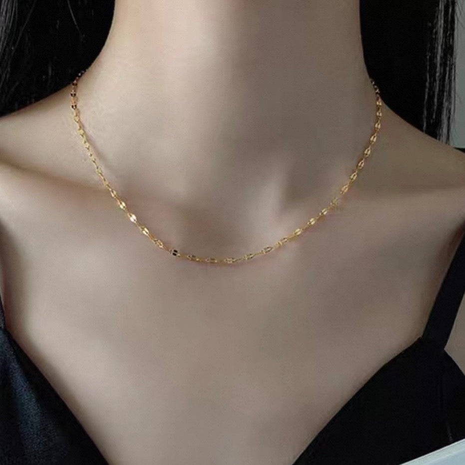 leaf chain necklace