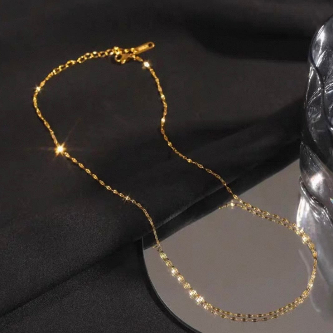 leaf chain necklace
