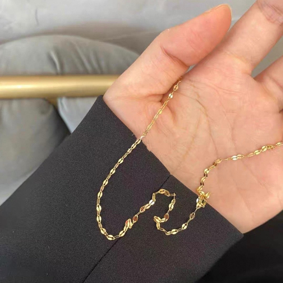 leaf chain necklace