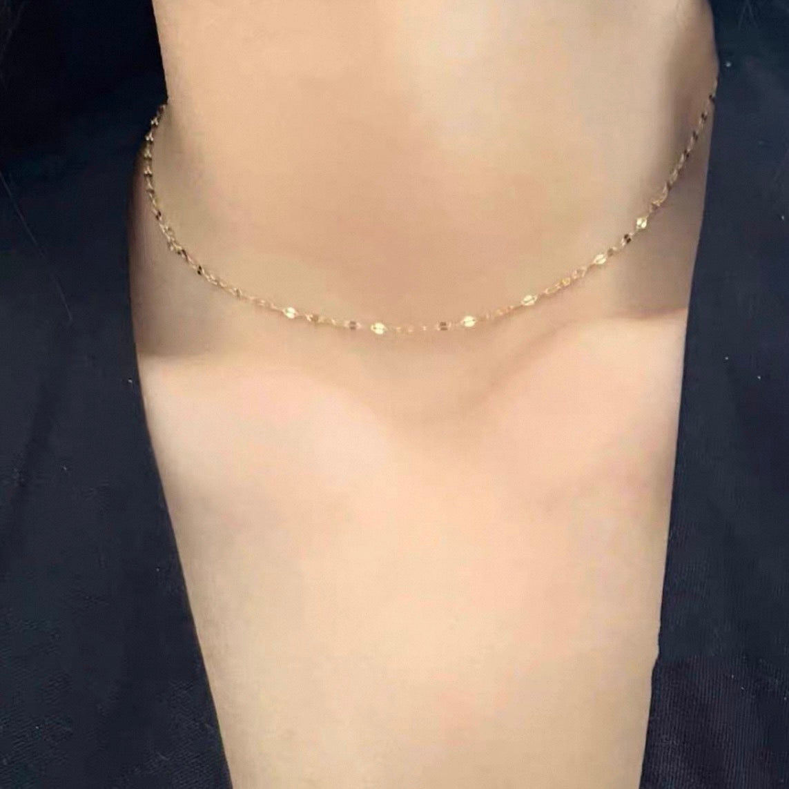 leaf chain necklace