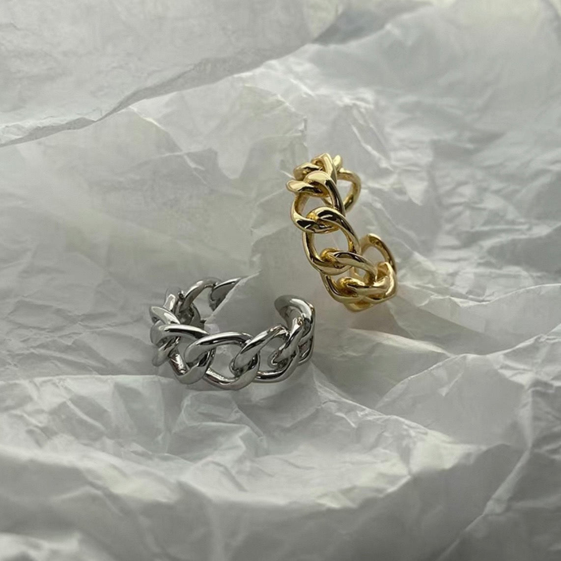 bold chain ring