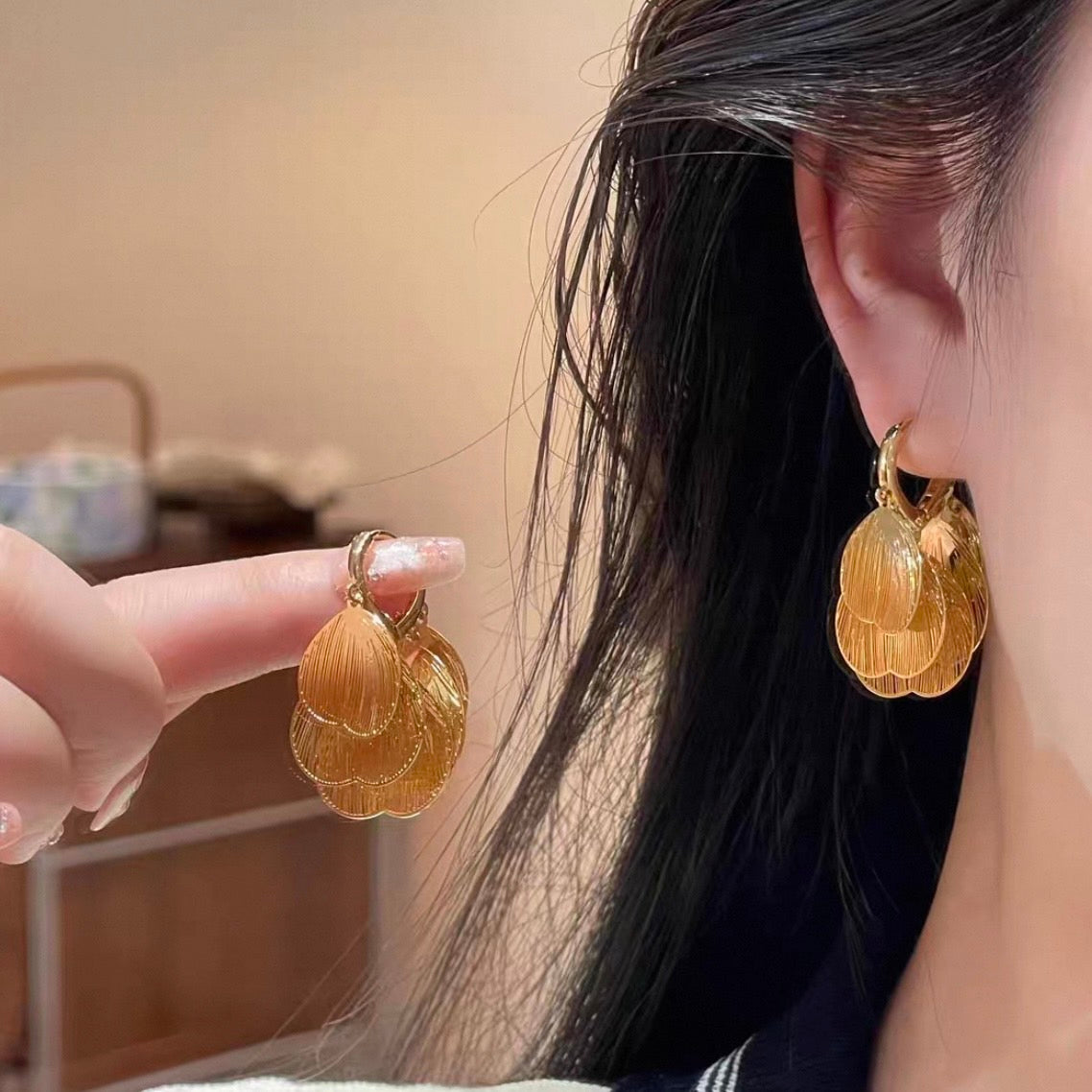 layered petal pierce