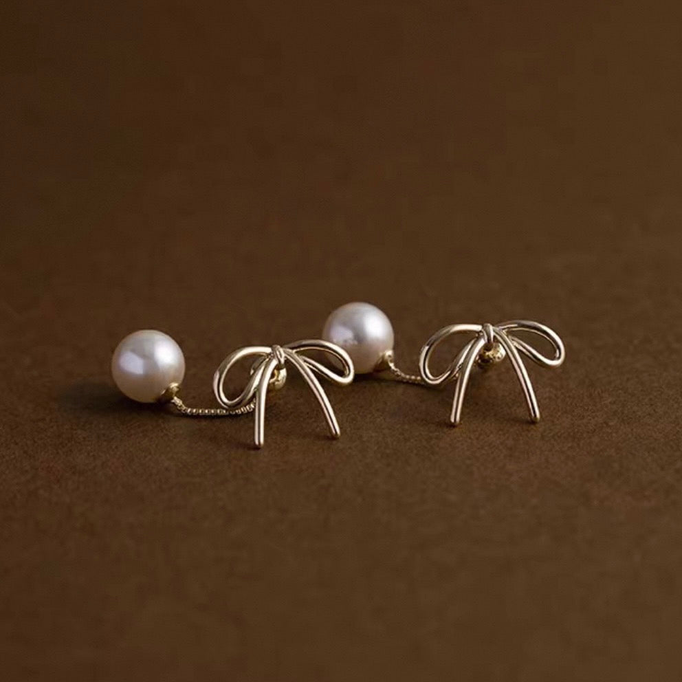ribbon pearl pierce