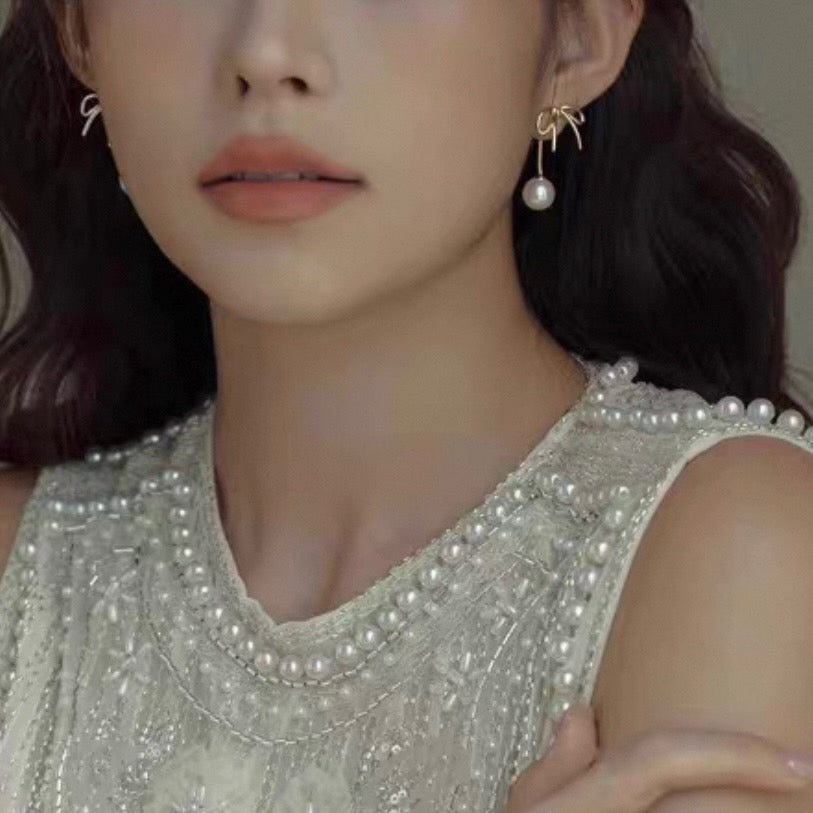 ribbon pearl pierce
