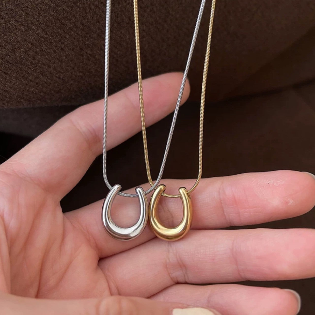 horseshoe necklace