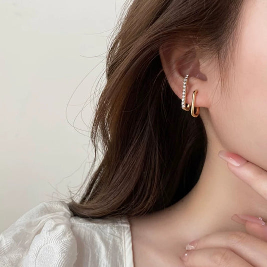 double hook pierce like ear cuff