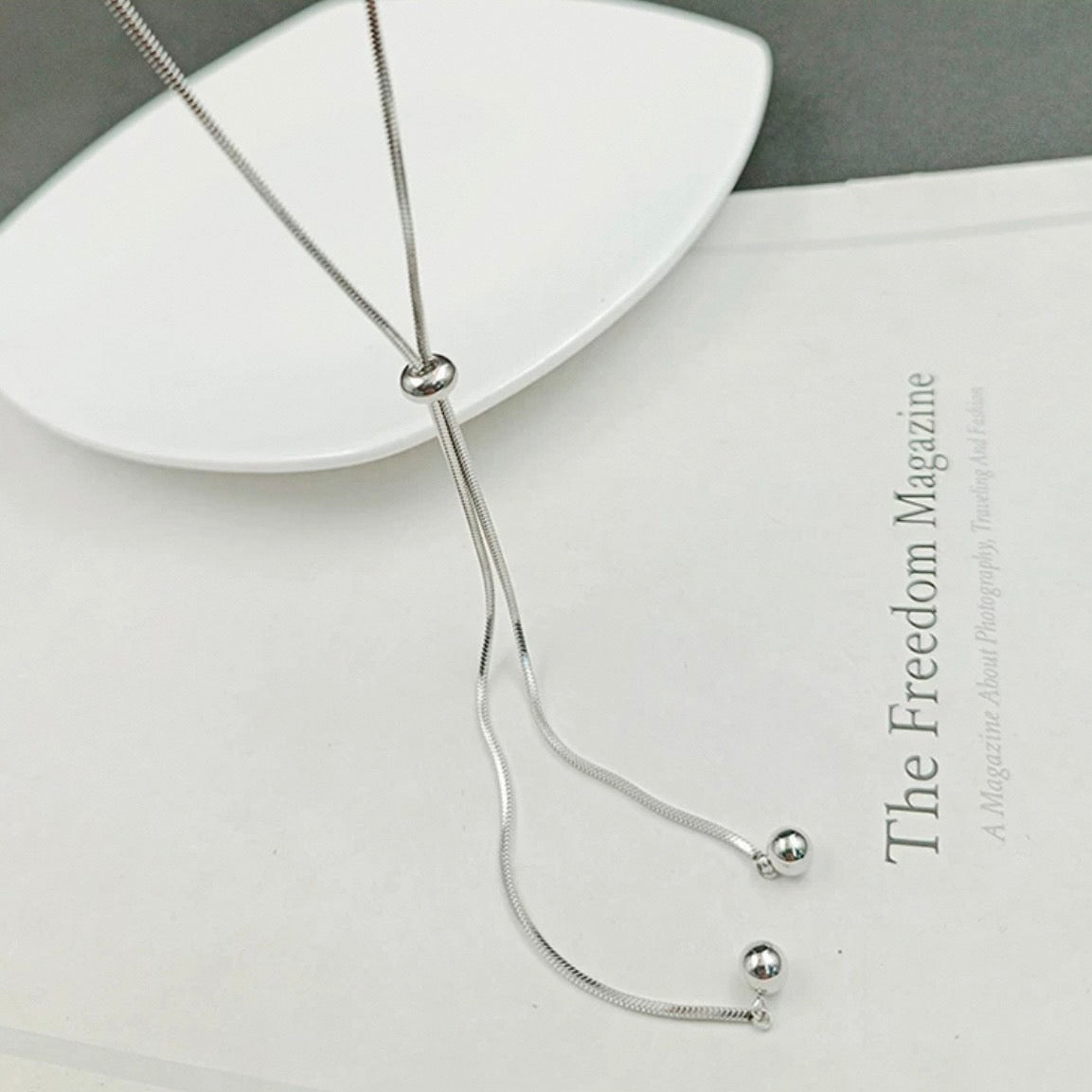 long Y necklace