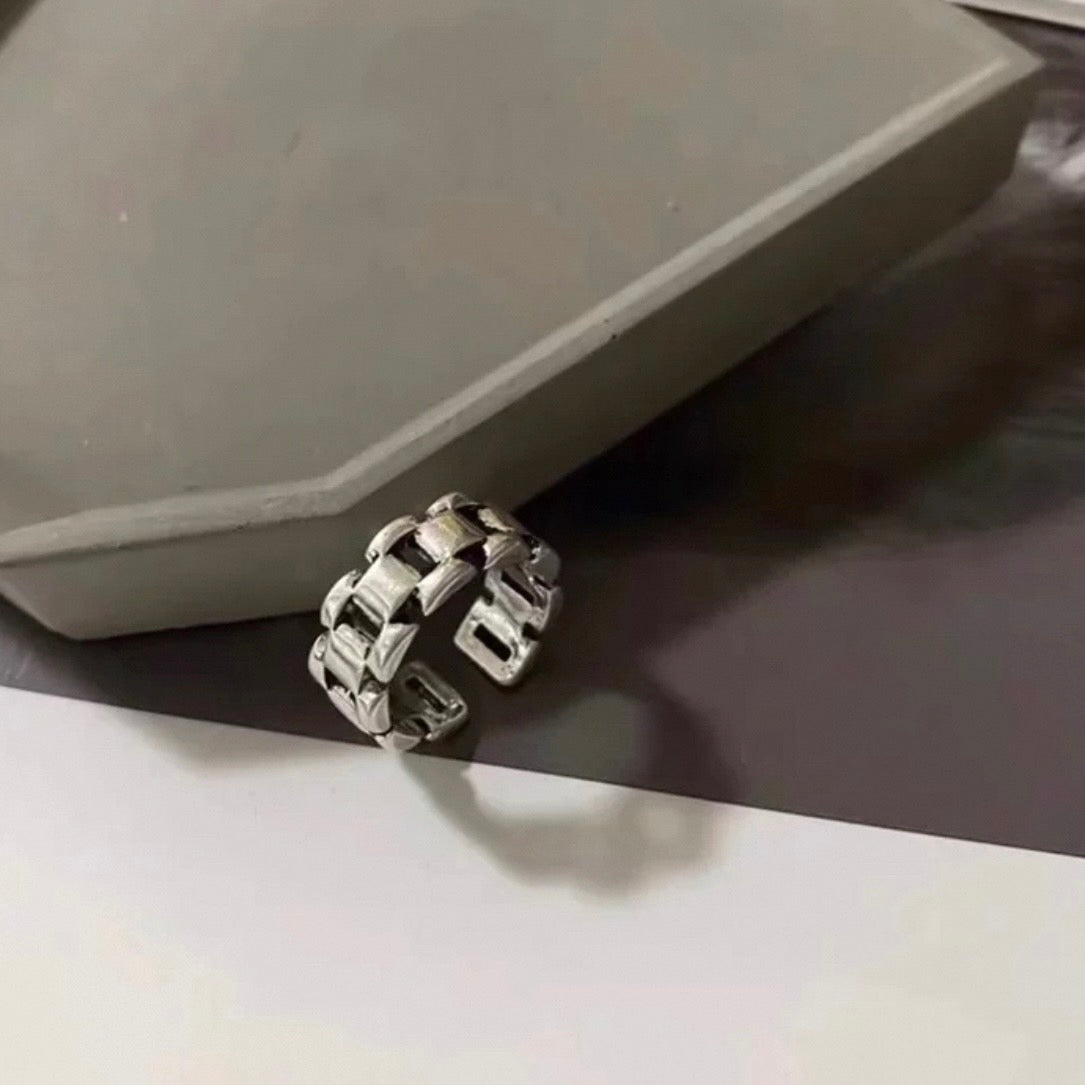 metal belt ring & loop chain ring