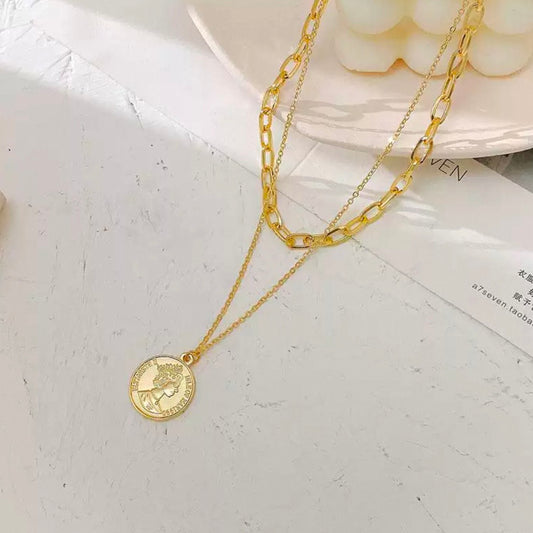 coin & chain necklace