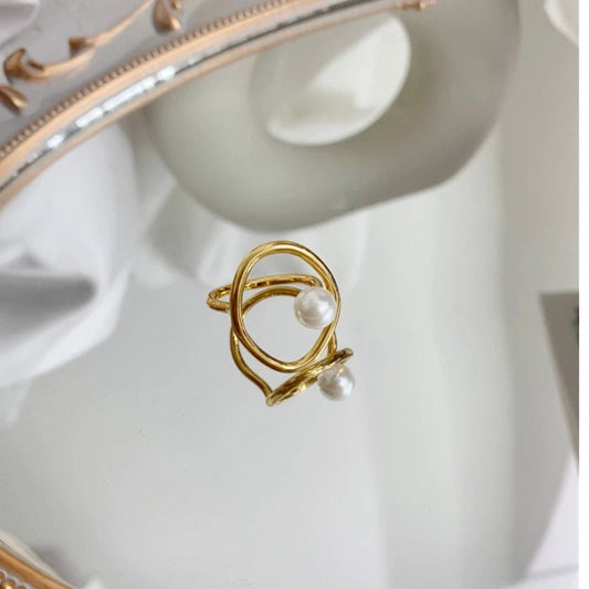 circle pearl ring