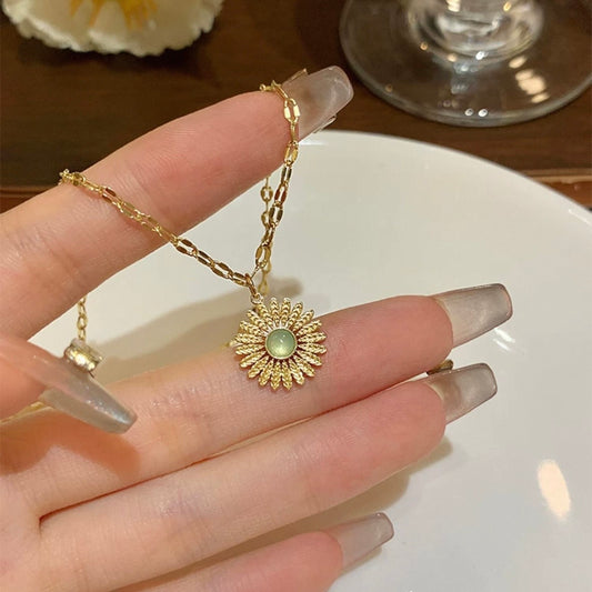 sunflower necklace