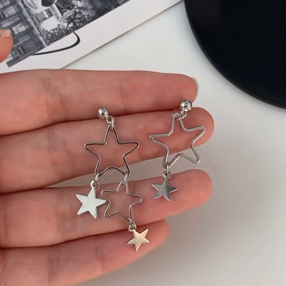 hanging stars earring