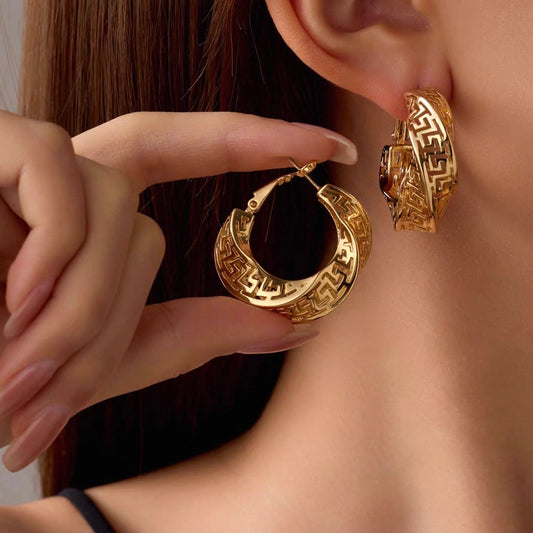 mosaic hoop pierce