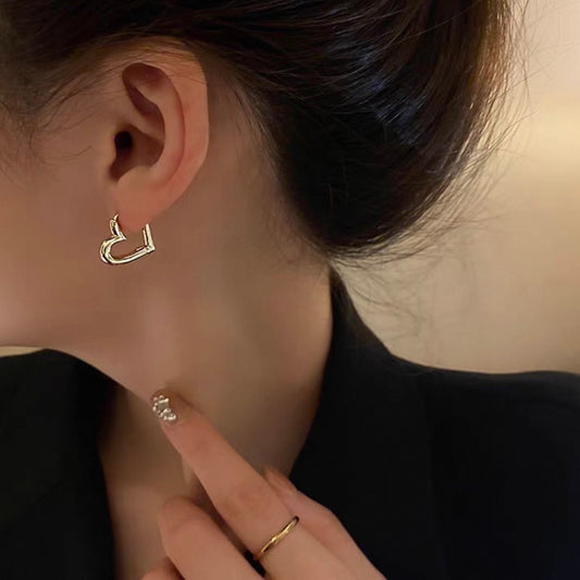 mini heart hoop pierce