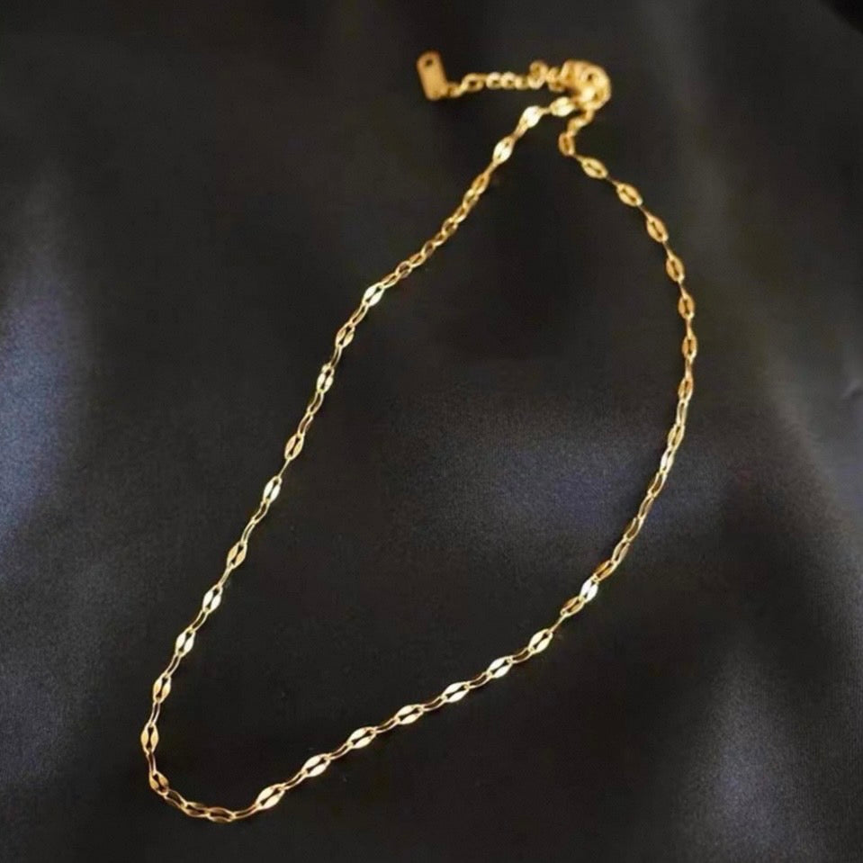 leaf chain necklace
