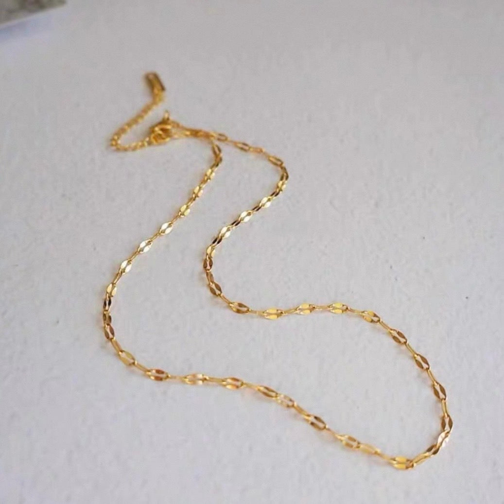 leaf chain necklace