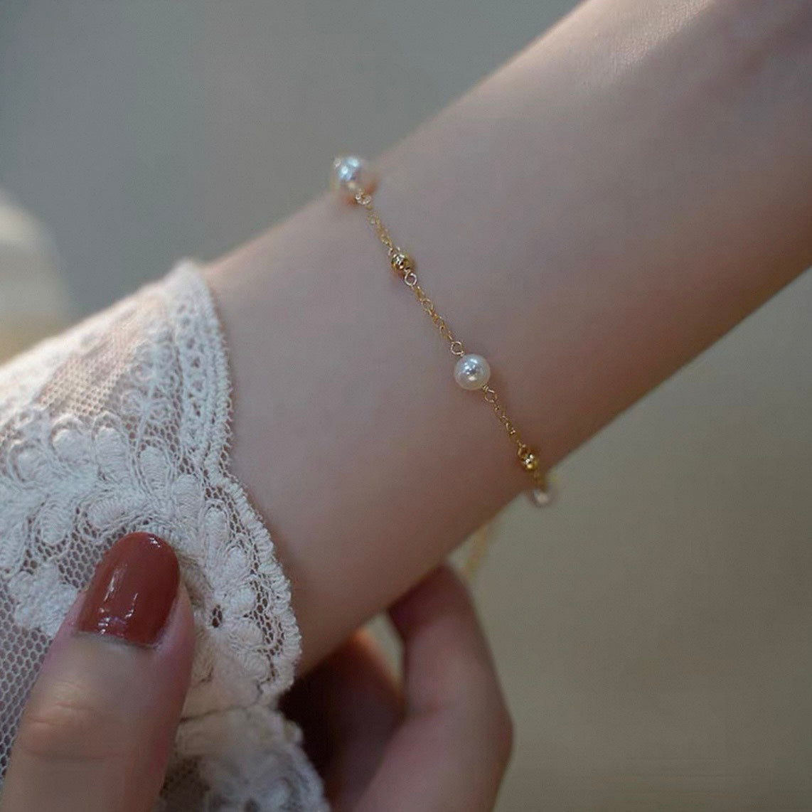 twinkle pearl bracelet