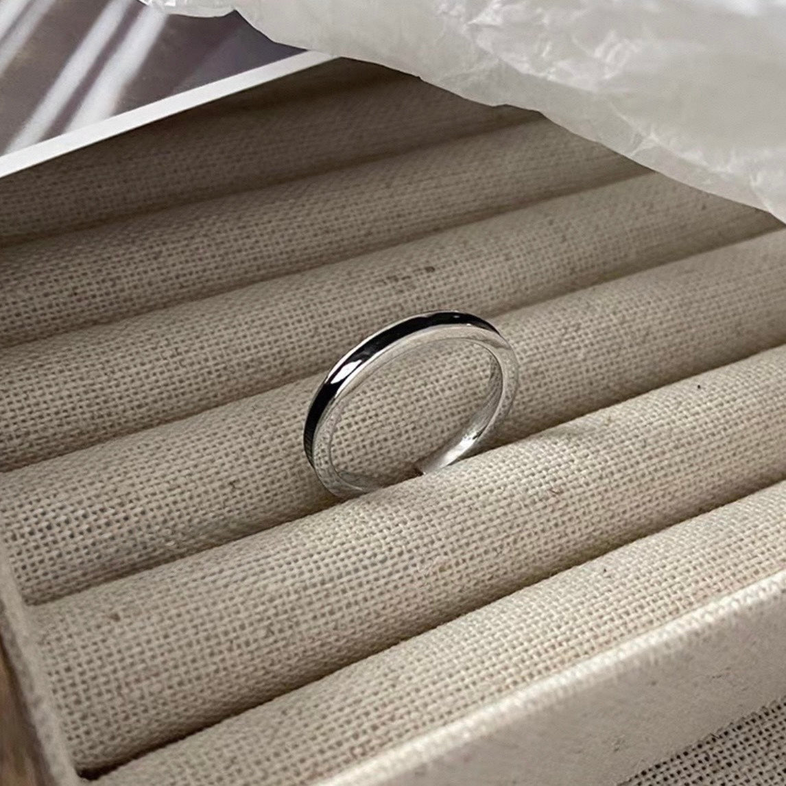 black line ring