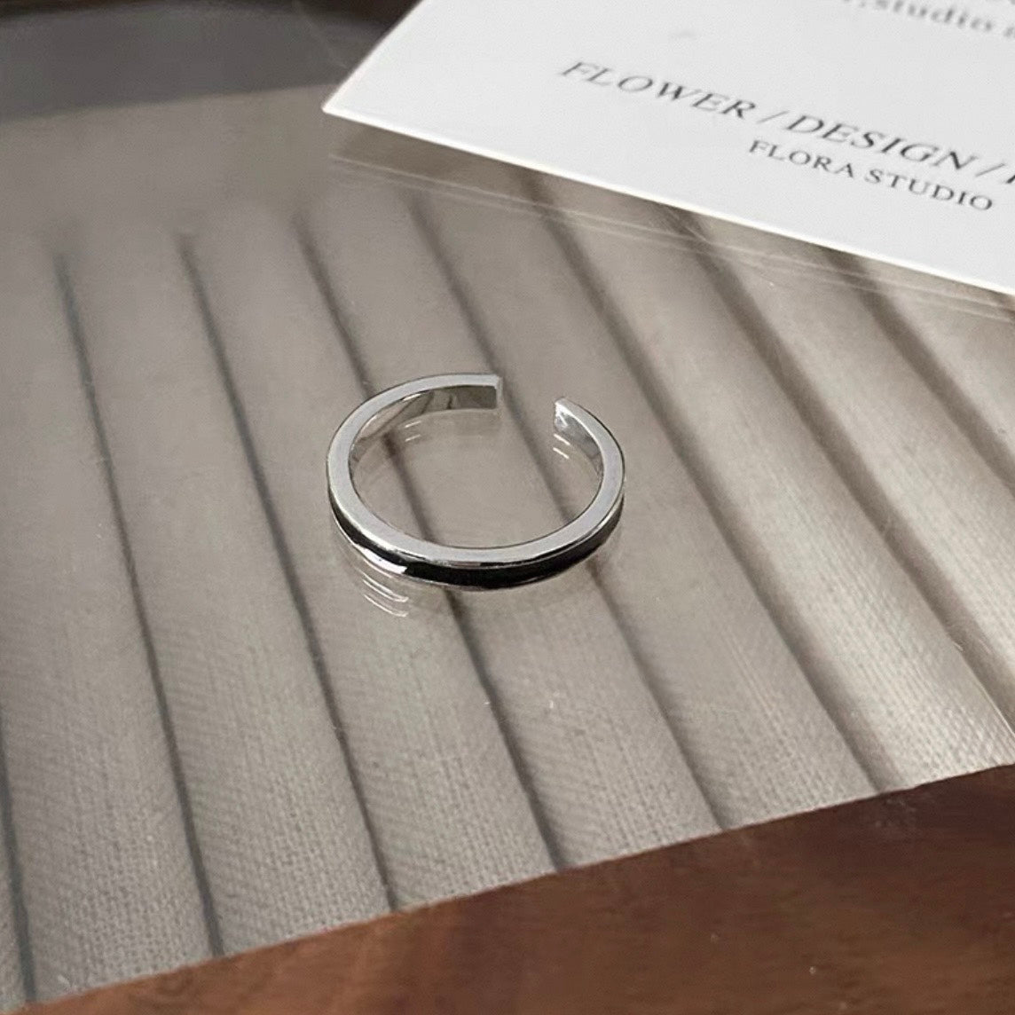 black line ring