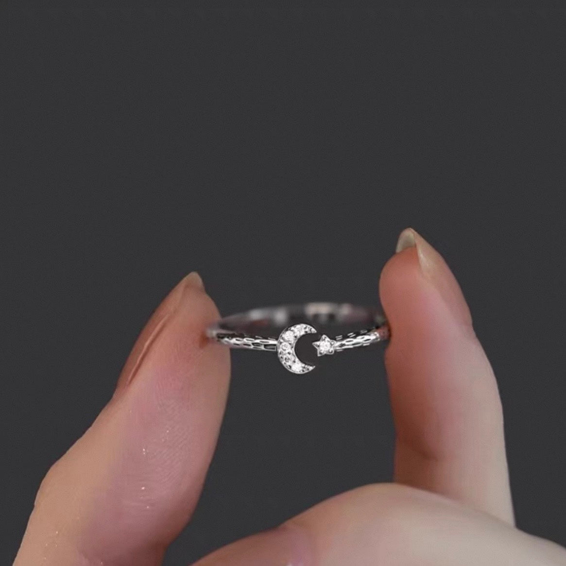 moon & star ring