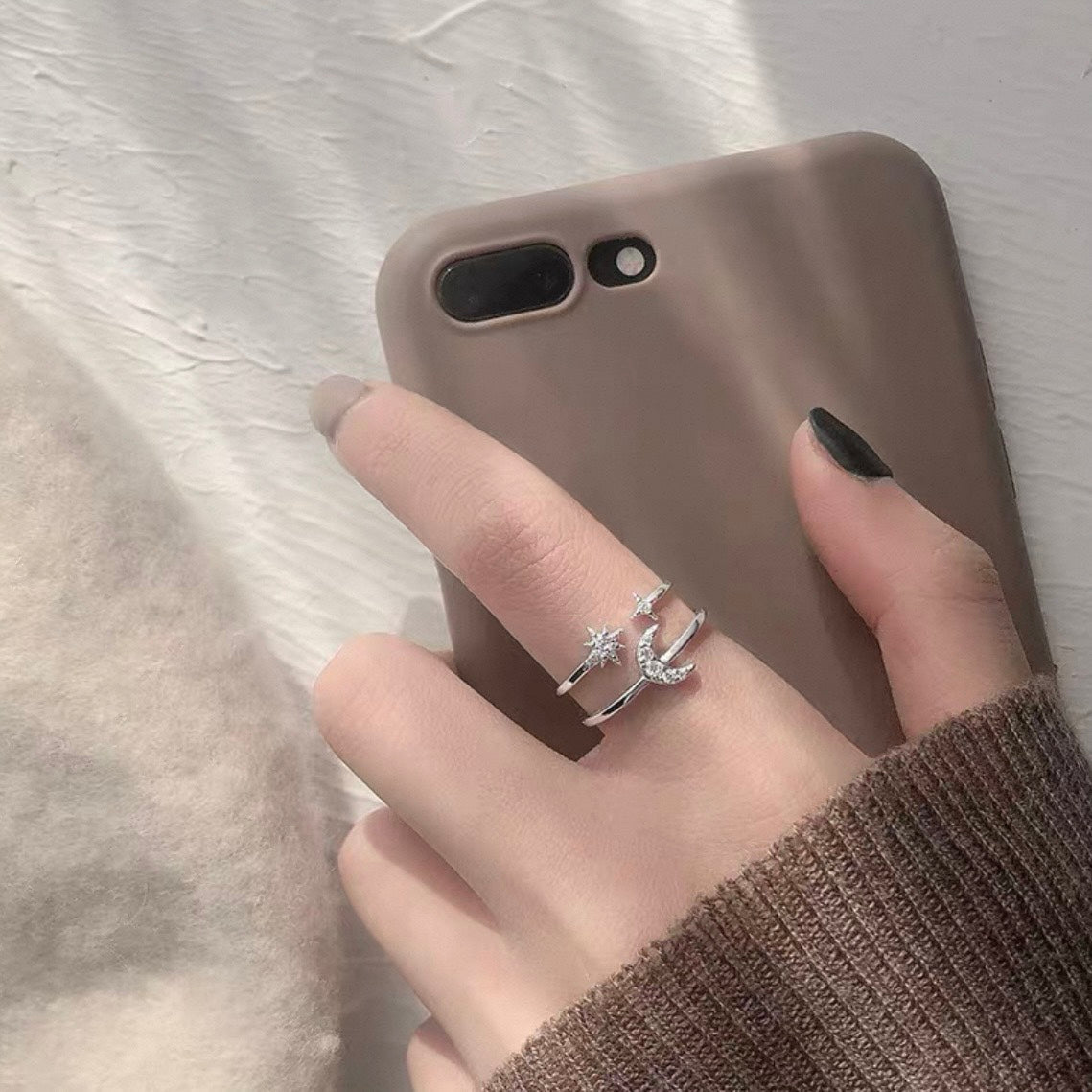 moon & star ring
