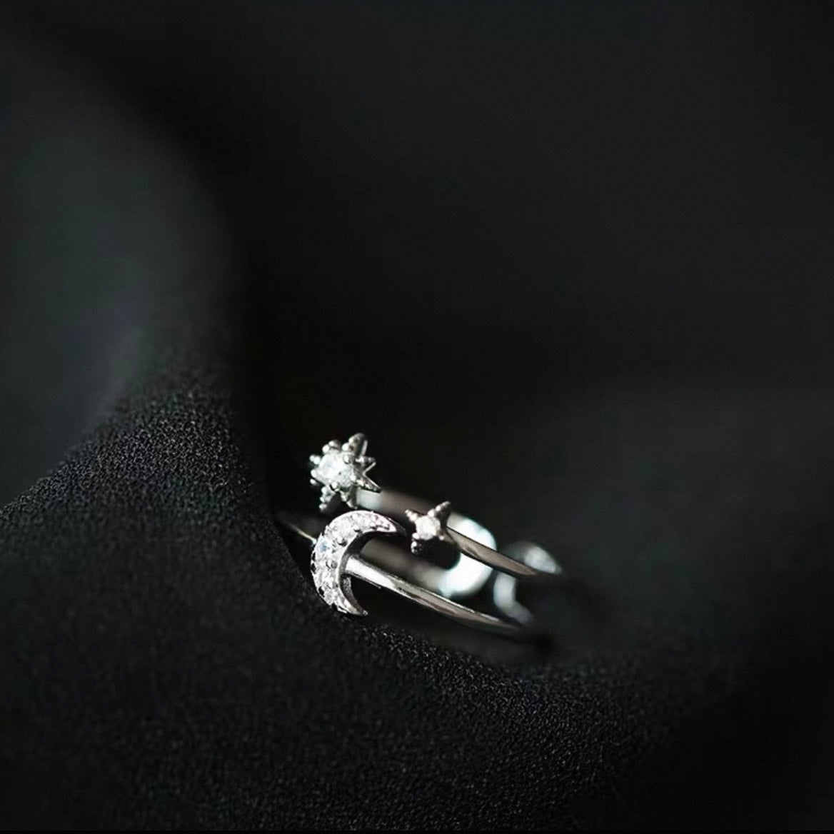 moon & star ring