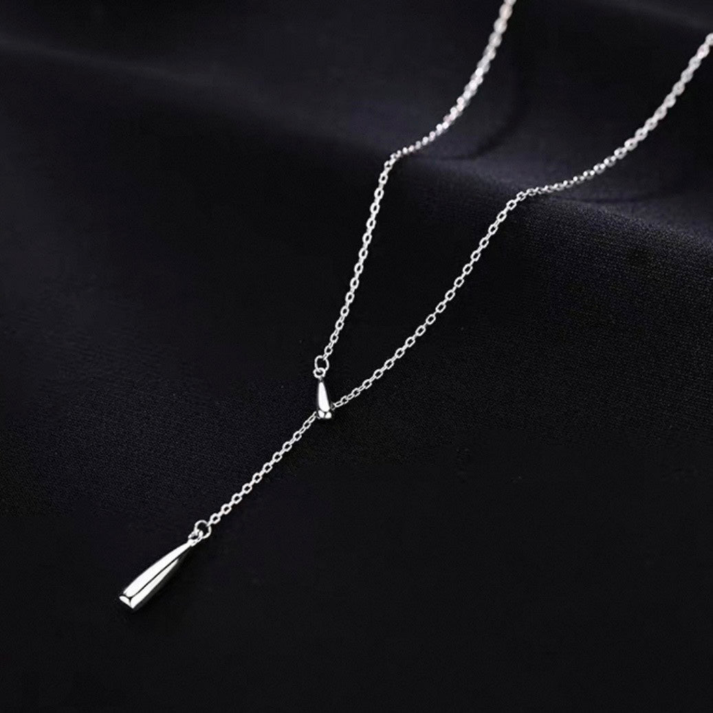 teardrop Y necklace