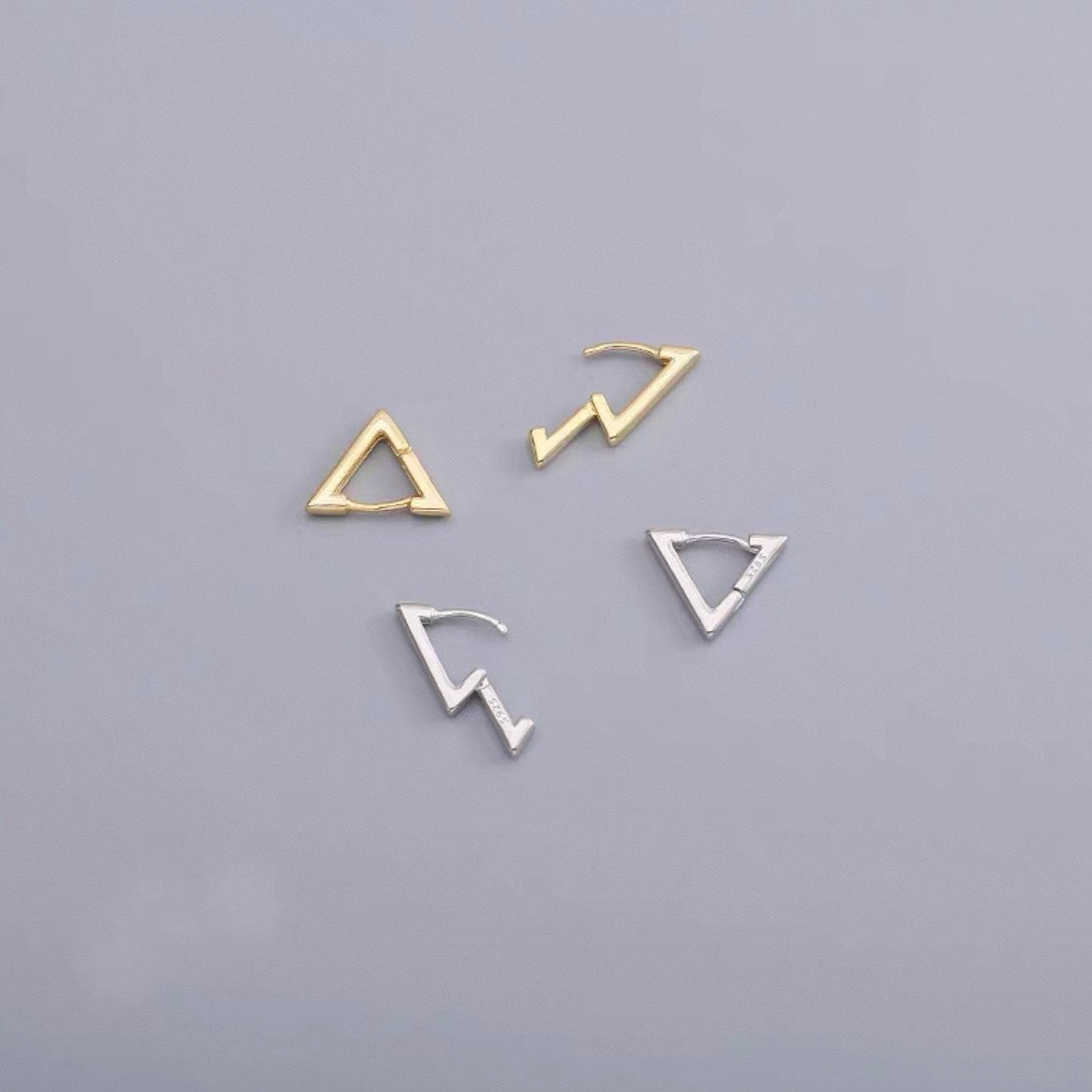 mini triangle hoop pierce