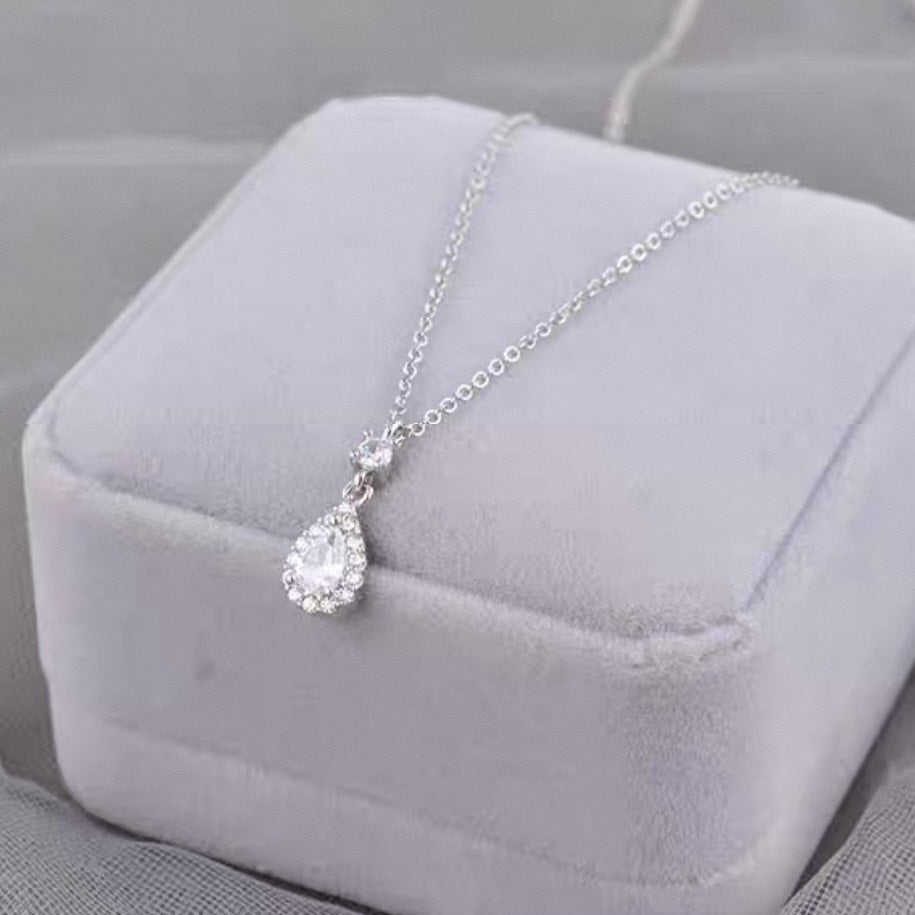 crystal drop necklace