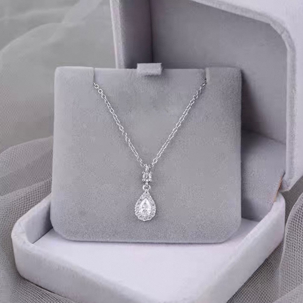 crystal drop necklace