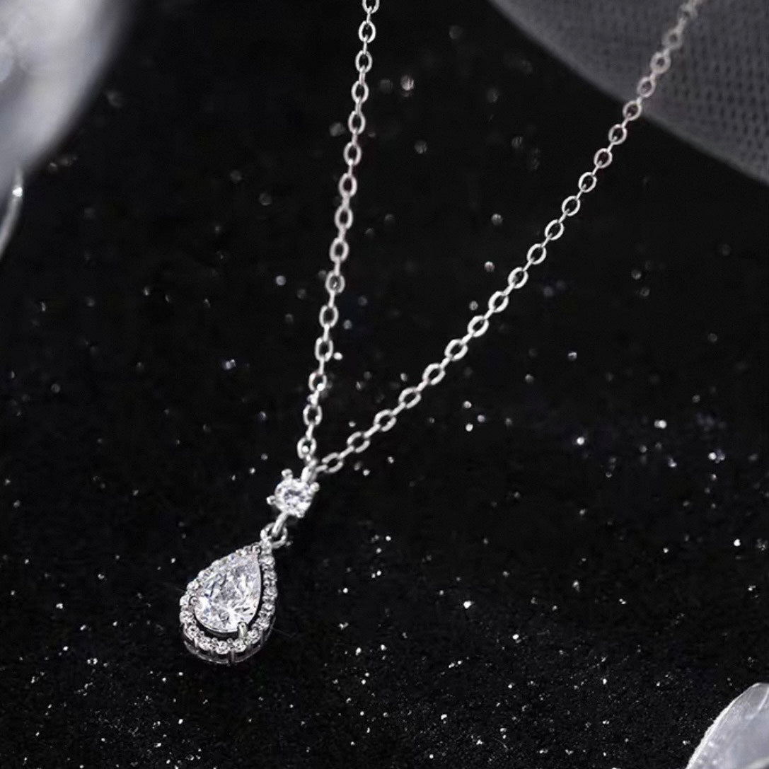 crystal drop necklace