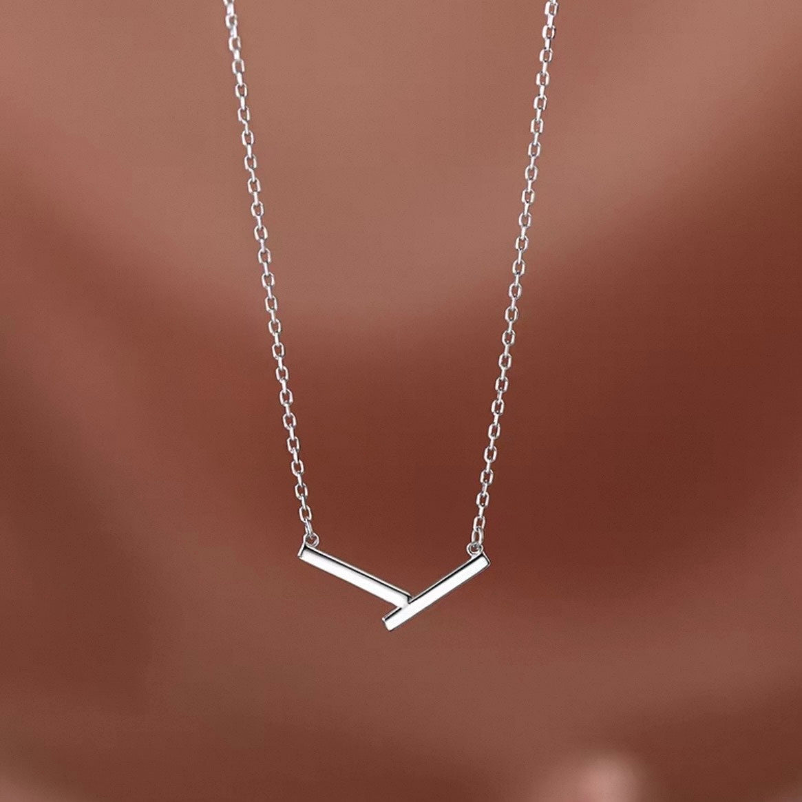 split bar necklace