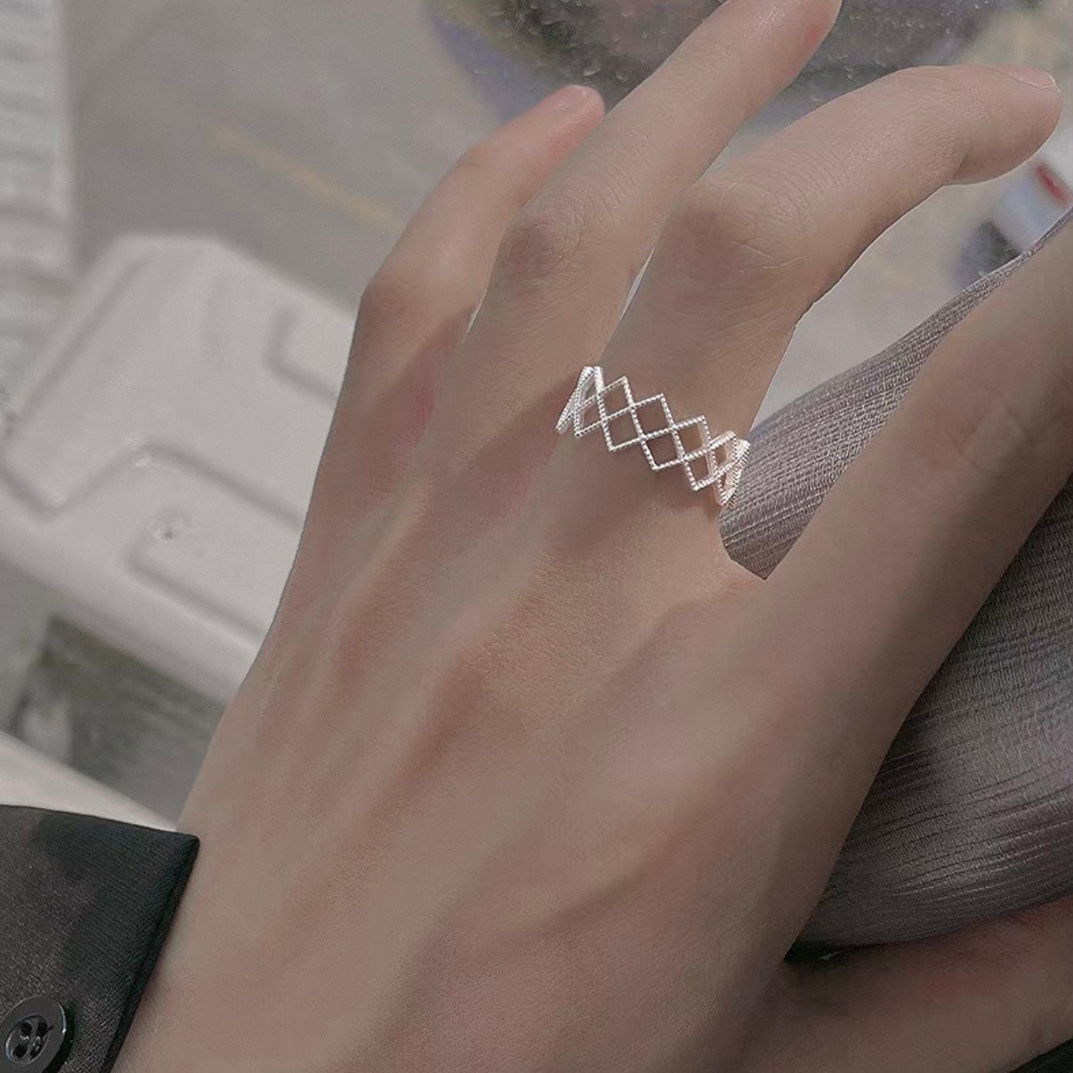 diamond frame ring