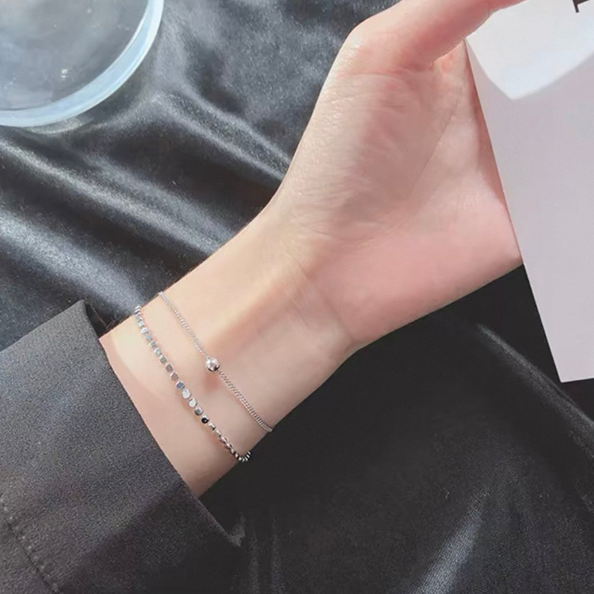 silky dot double bracelet
