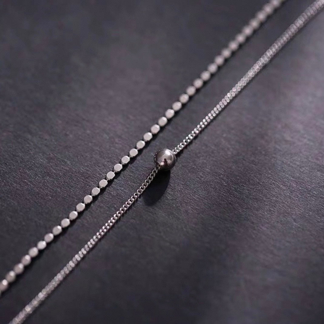 silky dot double bracelet