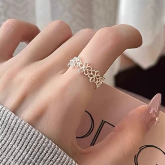 flower lace ring