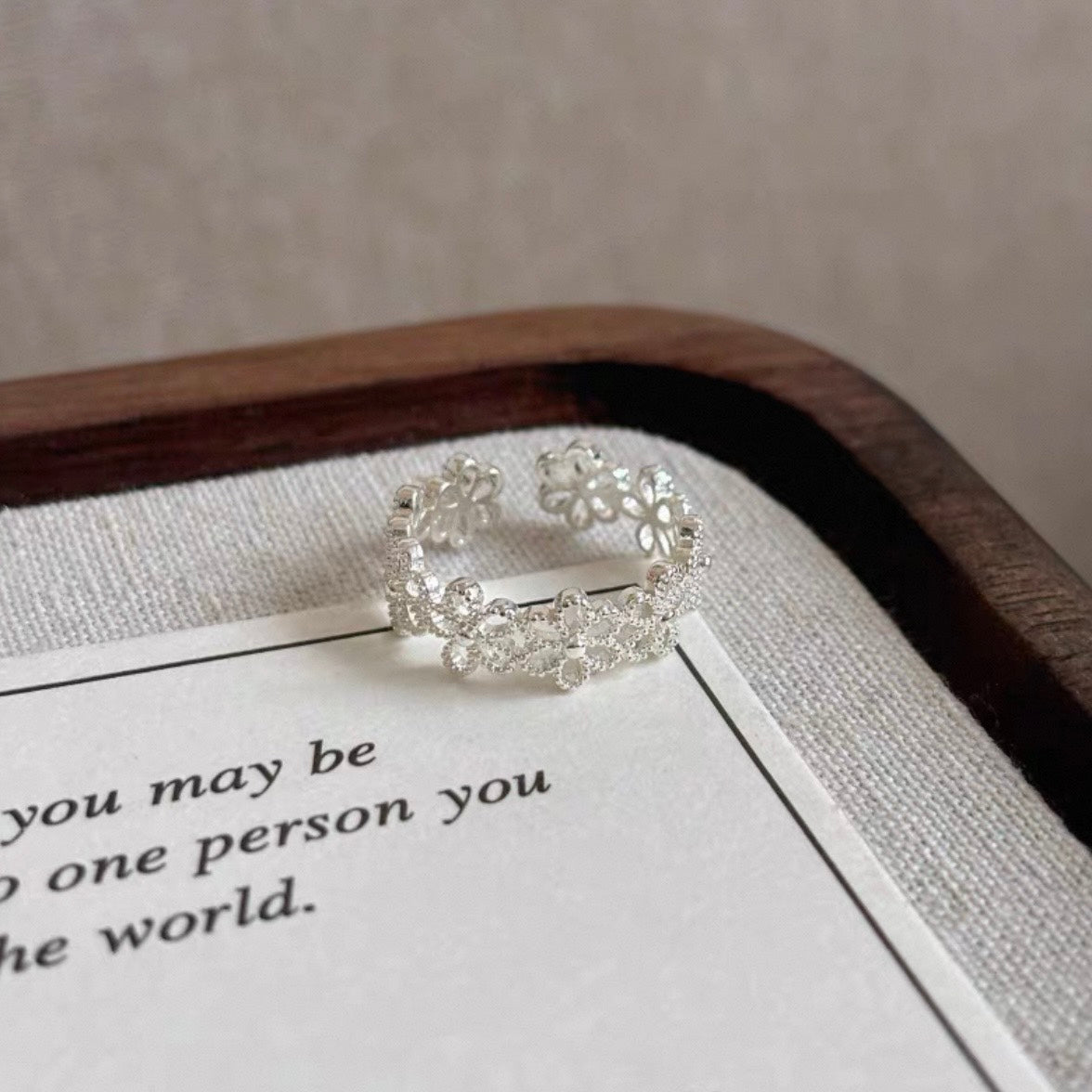 flower lace ring