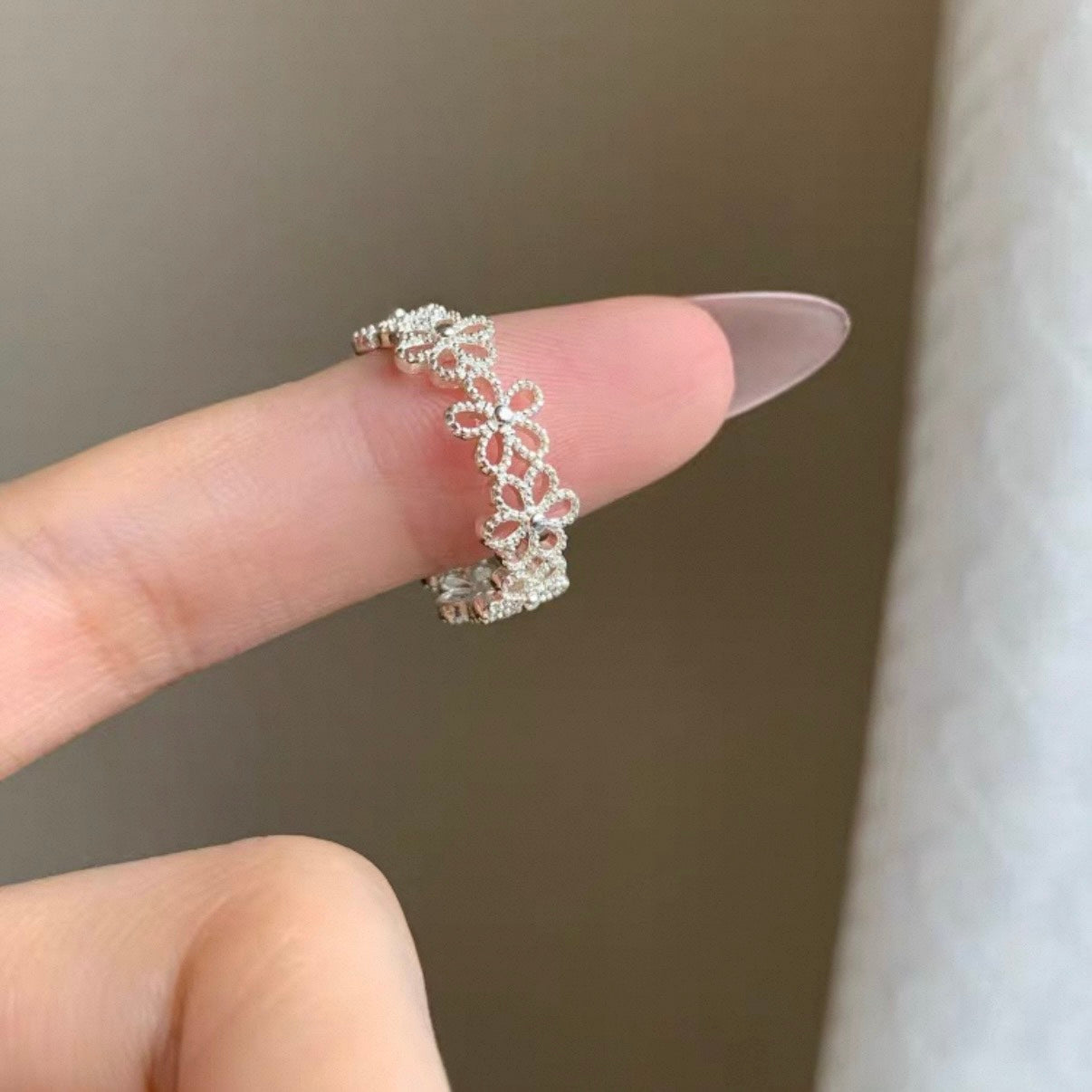 flower lace ring