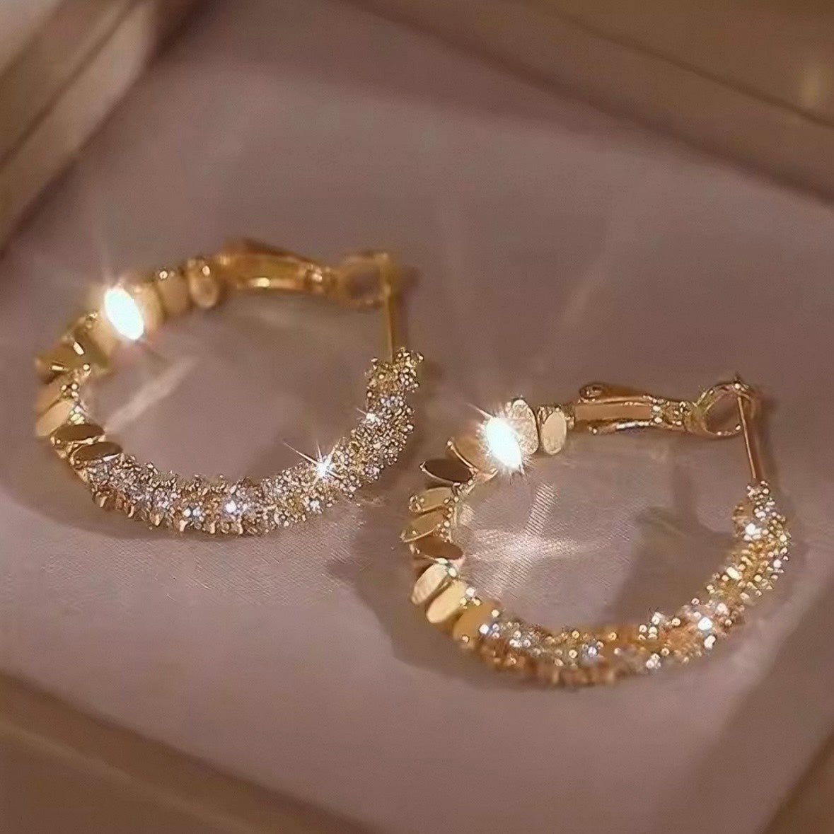 ultra glitter hoop pierce