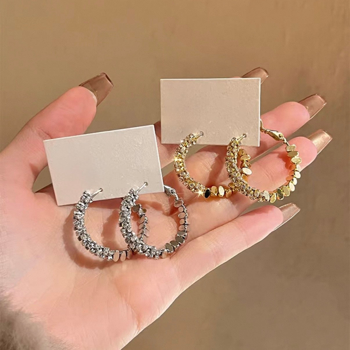 ultra glitter hoop pierce