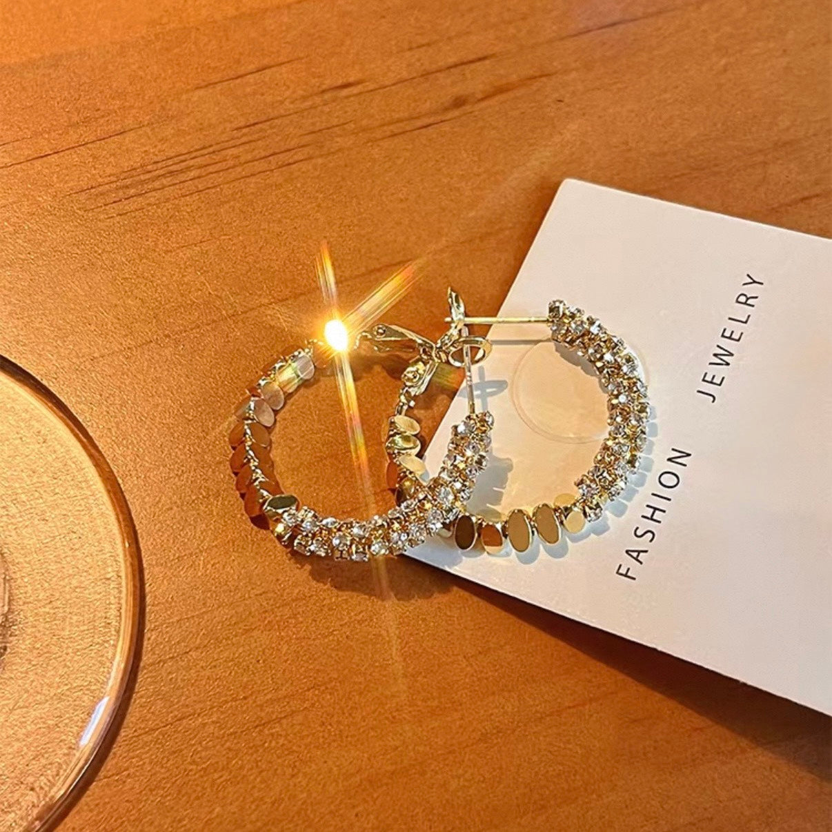 ultra glitter hoop pierce